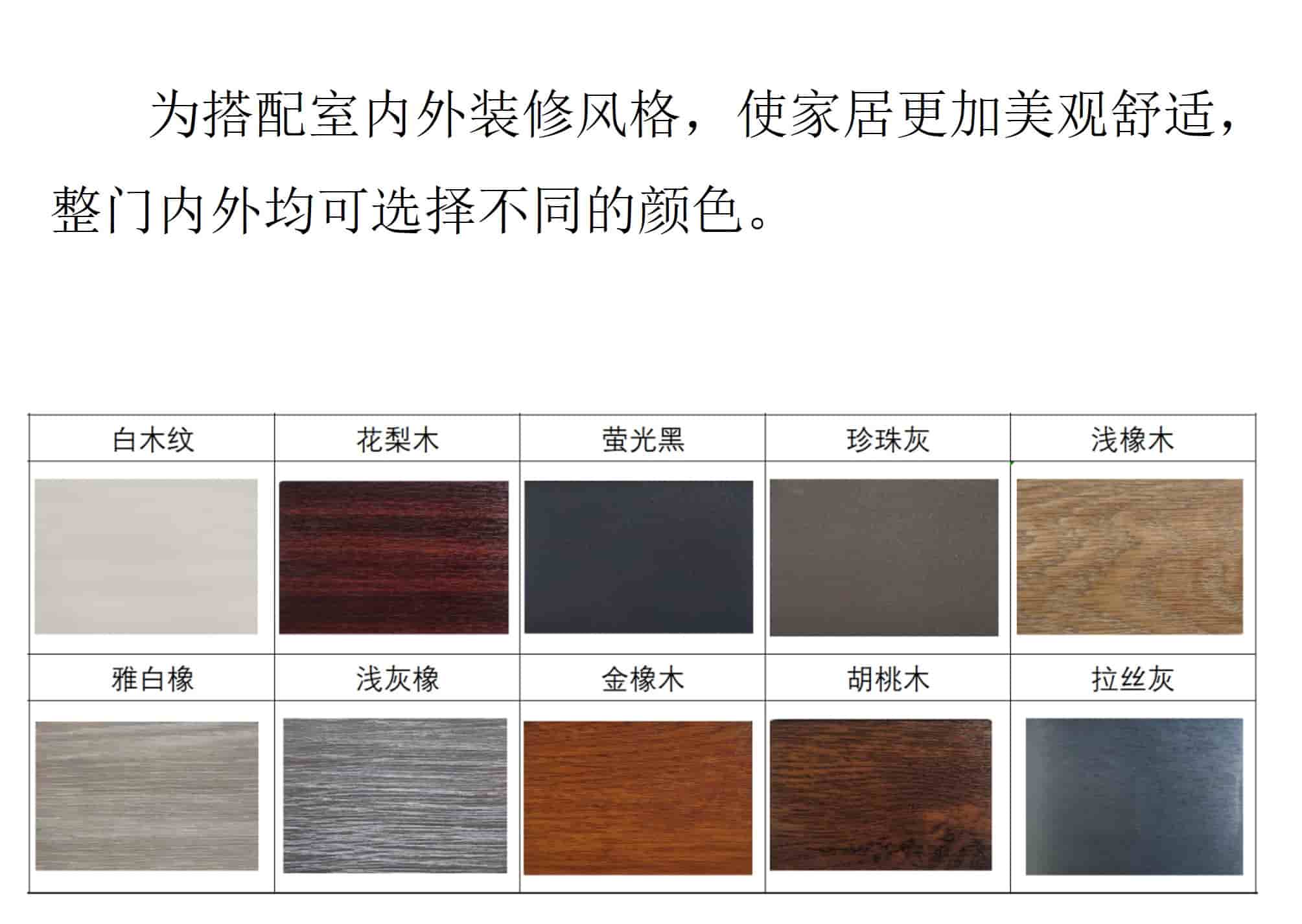 覆膜颜色